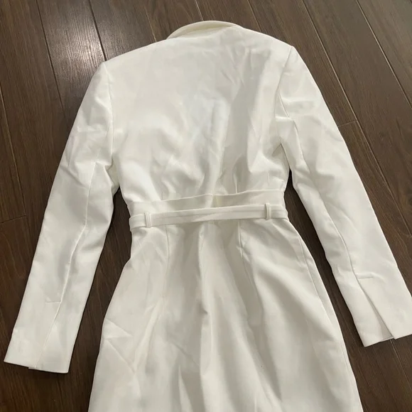 Zara white tapered blazer dress - Picture 9 of 12